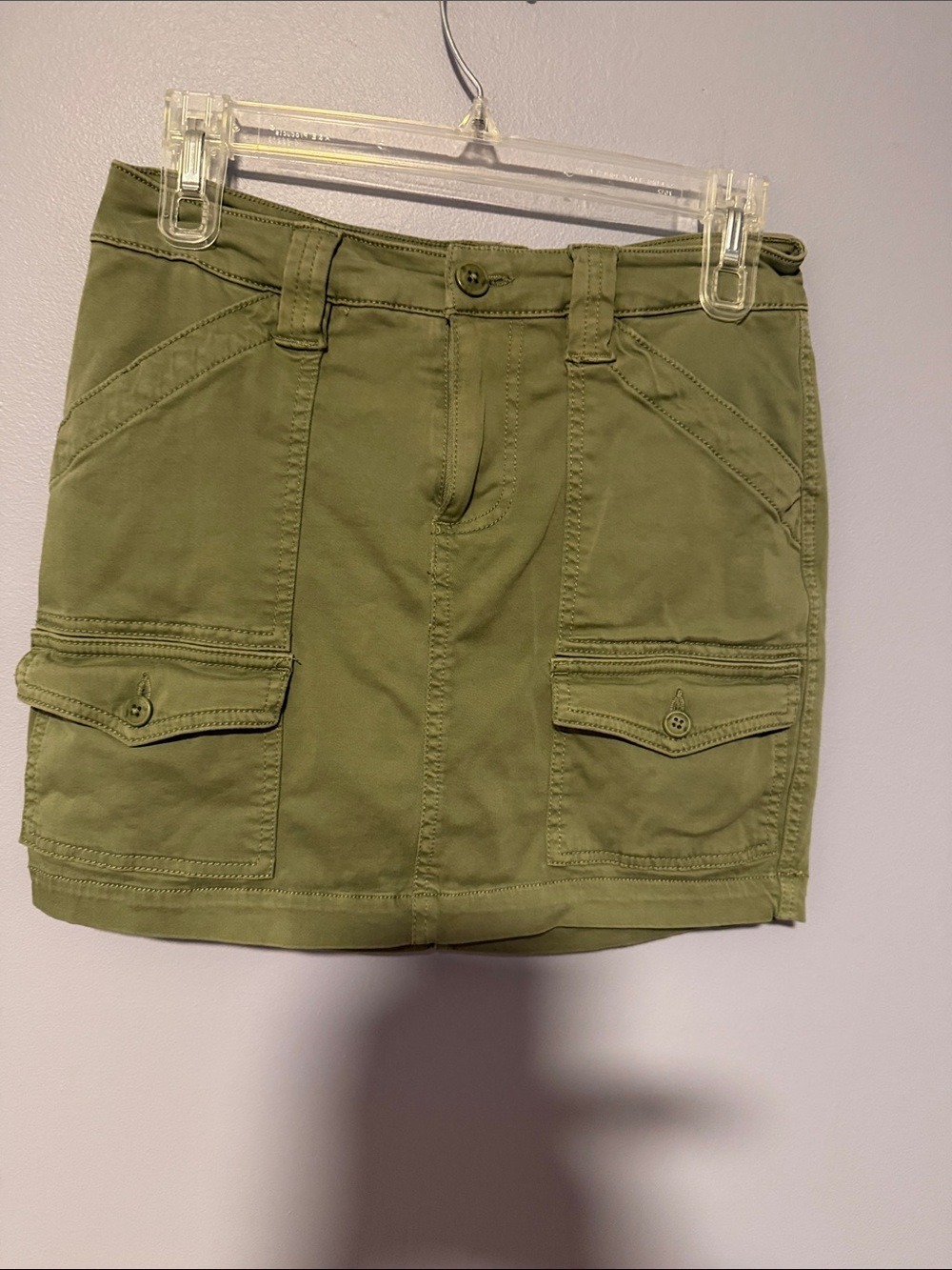 Liverpool Cargo Skort Martini Olive Utility Mini Skirt 2/26
